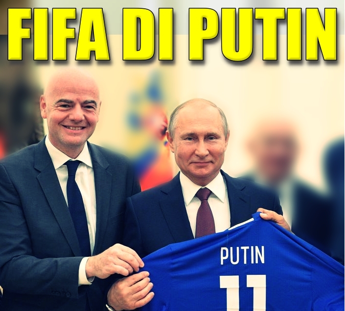 Infantino, Putin, Fifa, Russia-Polonia
