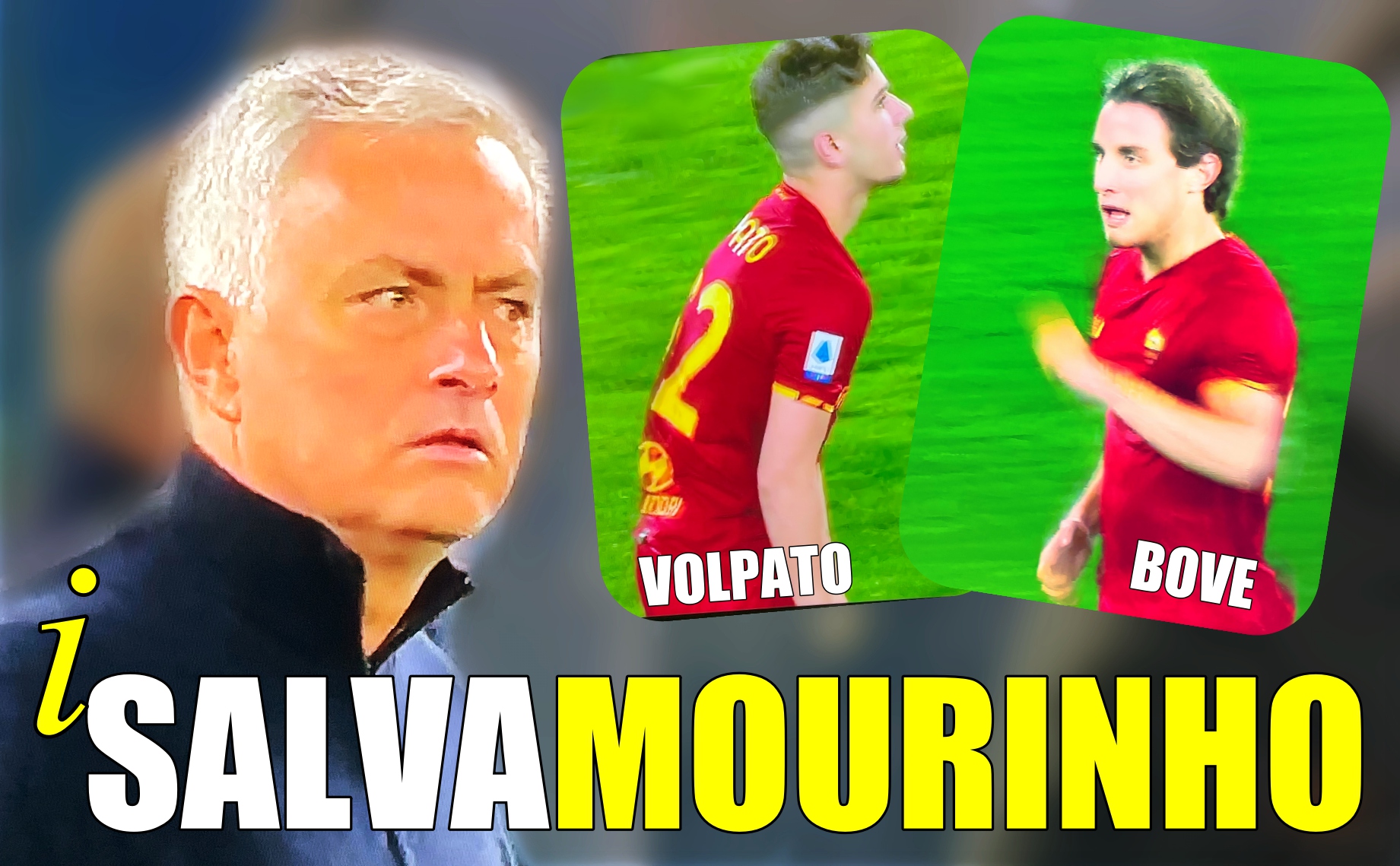 Roma - Verona 2-2, Mourinho, Volpato, Bove