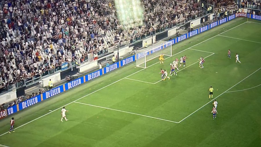 Juventus-Salernitana, gol annullato per fuorigioco di Bonucci