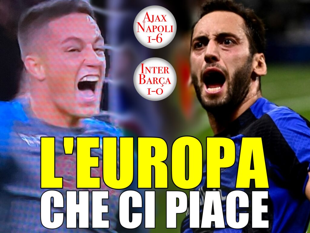 Champions League: Inter - Barcellona 1-0, Ajax - Napoli 1-6