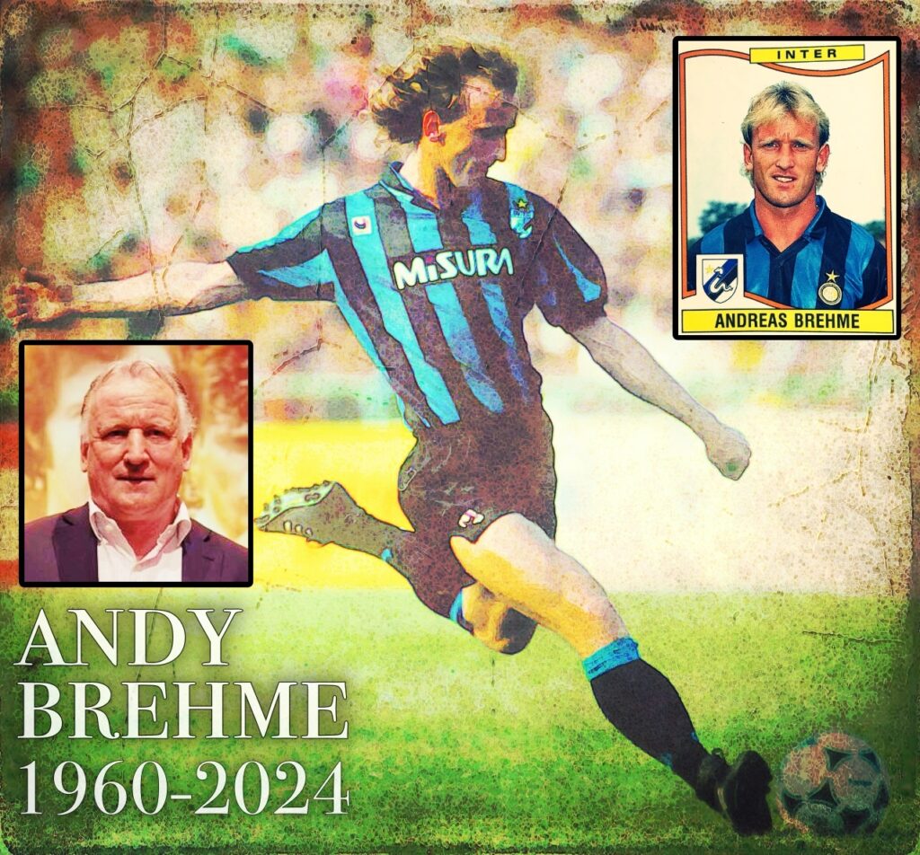Andy Brehme, terzino tedesco dell'Inter scudetto 1989 con Trapattoni allenatore