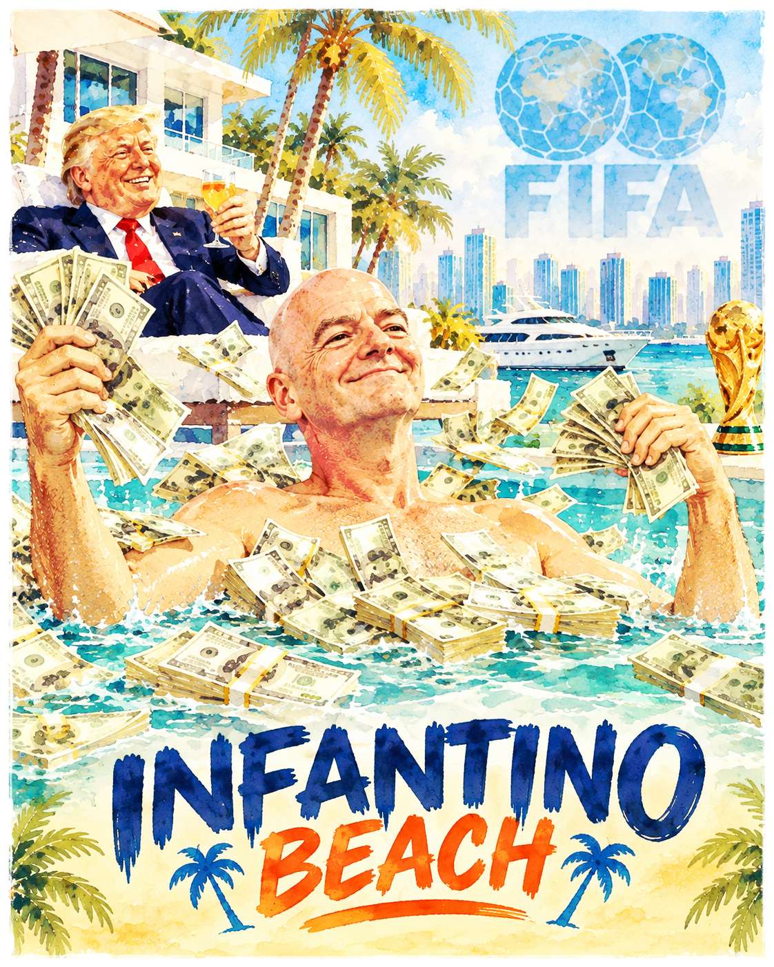 Gianni Infantino disponeva a Miami di una supervilla di lusso di proprietà dell'ex AD GOOGLE